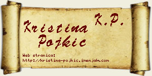 Kristina Pojkić vizit kartica